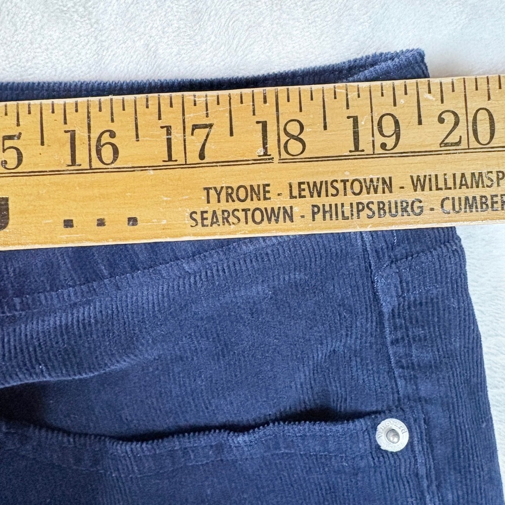 Vineyard Vines Corduroy Pants Womens 35 Navy Blue Excellent Straight Leg Stretch - Picture 3 of 12